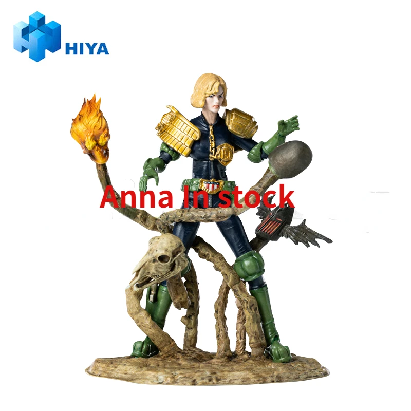 In Stock HIYA 1/18 4 Inch Action Figure Beautiful Mini Series Judge Anderson vs. Dark Judge Anime Gift Giveaway