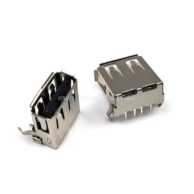 10Pcs USB Type A Standard Port Female Solder Jacks Connector PCB Socket USB-A Type