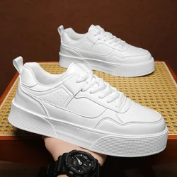 2025 Trend Men's Sneakers Designer Platform Sports Shoes Men Comfortable Leather Skateboard Shoe Man White Casual Sneaker 39-47