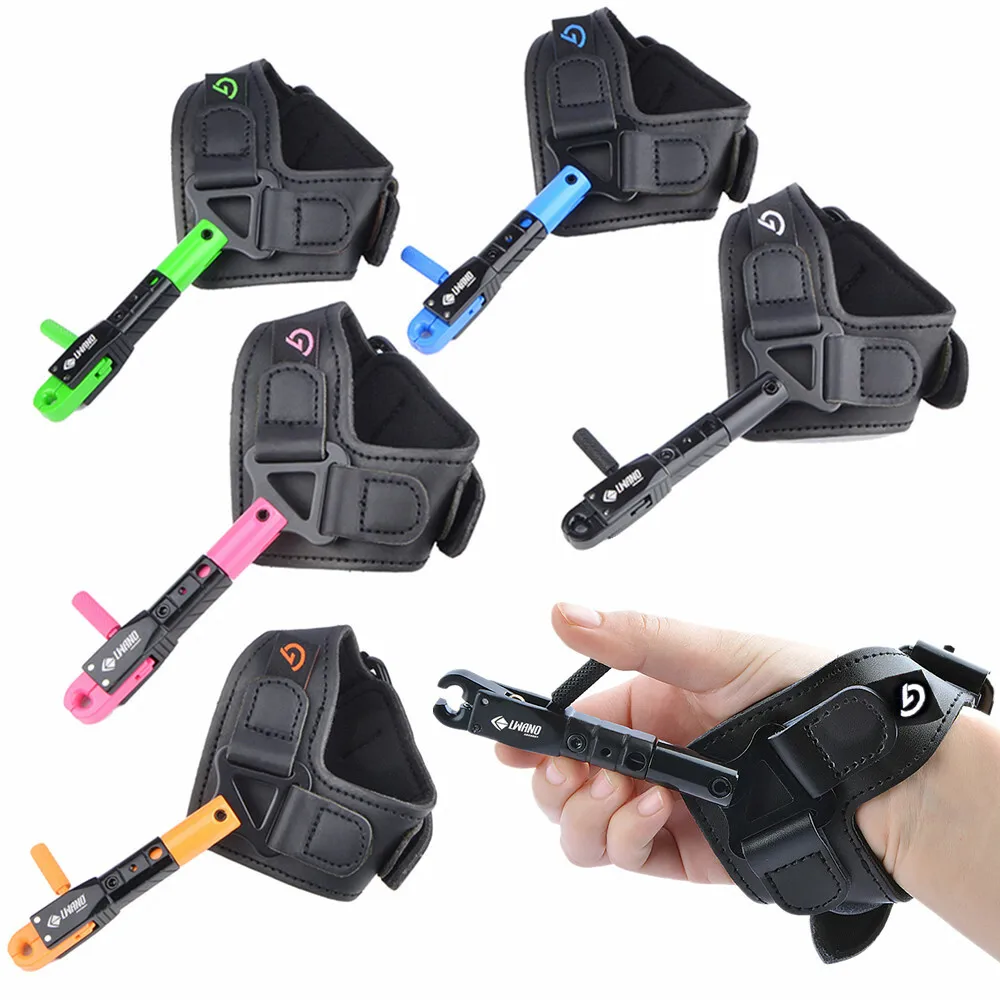 

Compound Bow Caliper Release Aids Index Finger Trigger Wrist Strap Aluminum Alloy Archery Shooting Right Left Hand Hunting