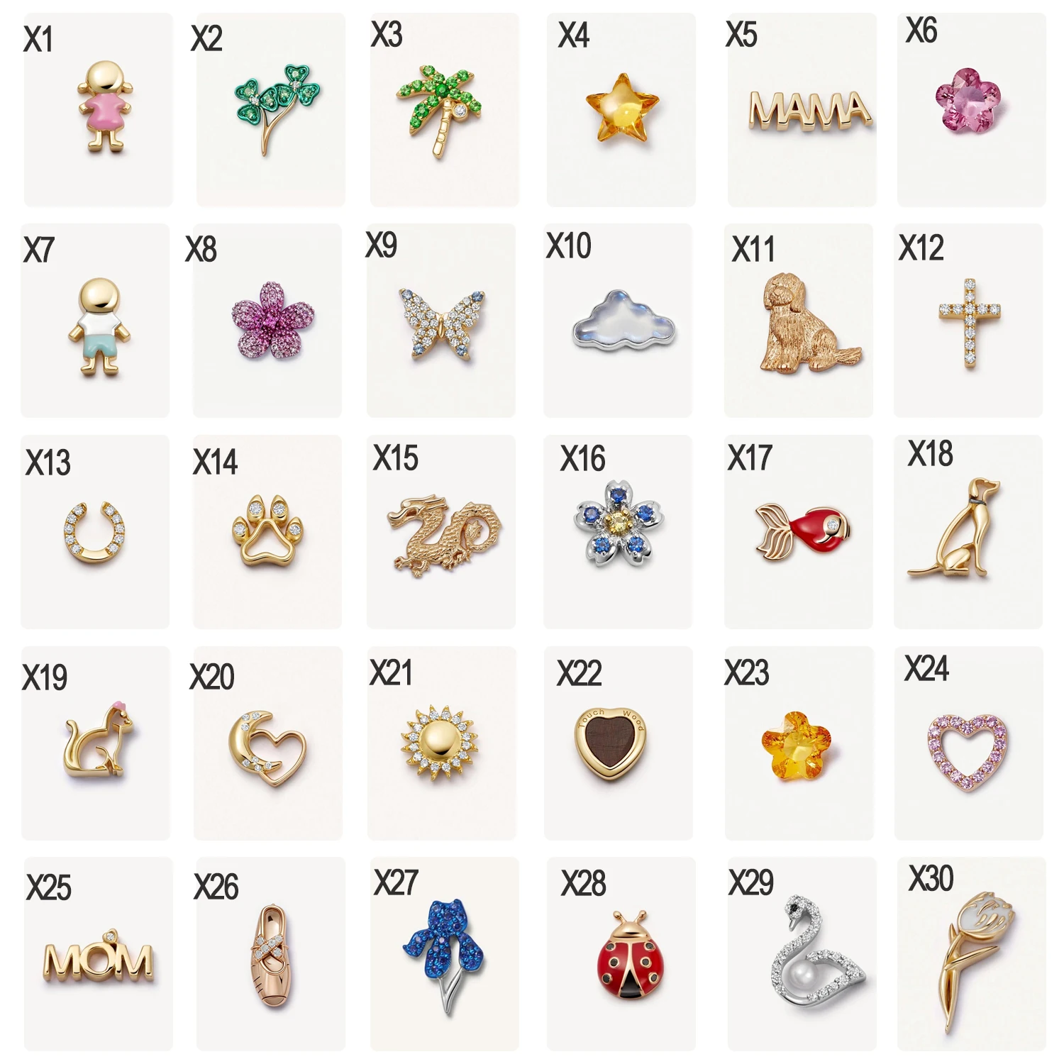 الرغيف الفرنسي الذهب المنجد 18 كيلو الذهب تصفيح قلادة شخصية صغيرة سحر جوهرة DIY قلادة مجوهرات هدايا عيد الميلاد للنساء