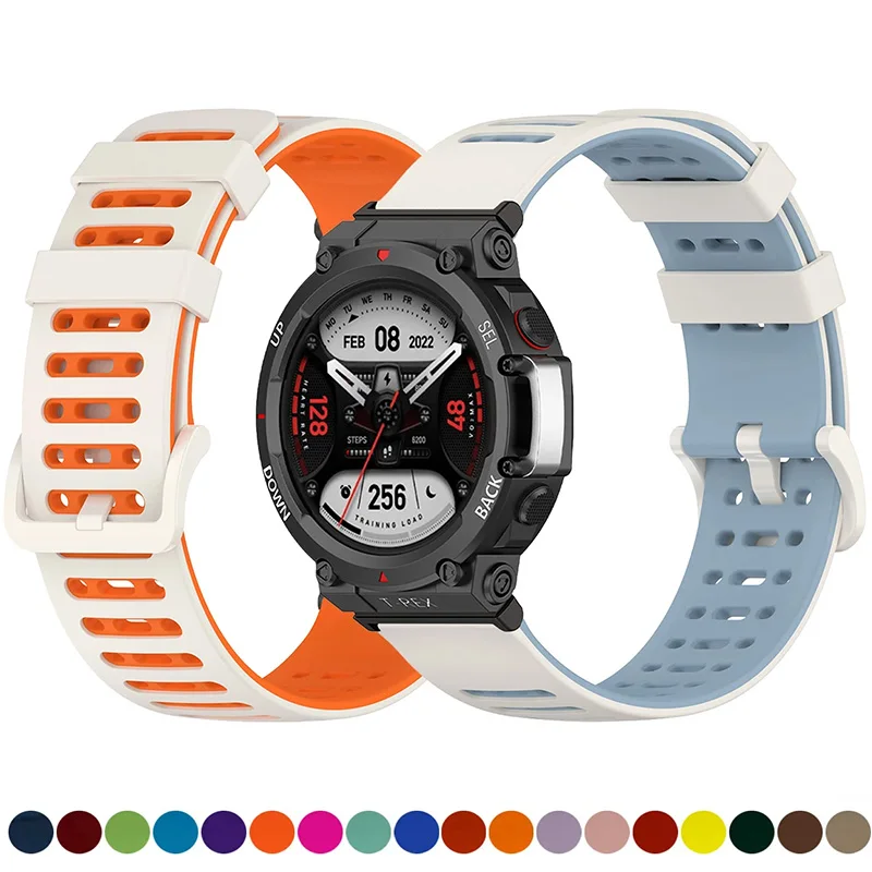 Silicone Band For Amazfit T-rex3/2 SmartWatch Watchband Sport Band For Huami Amazfit T-rex/pro/T-rex 2Ultra Bracelet Accessories