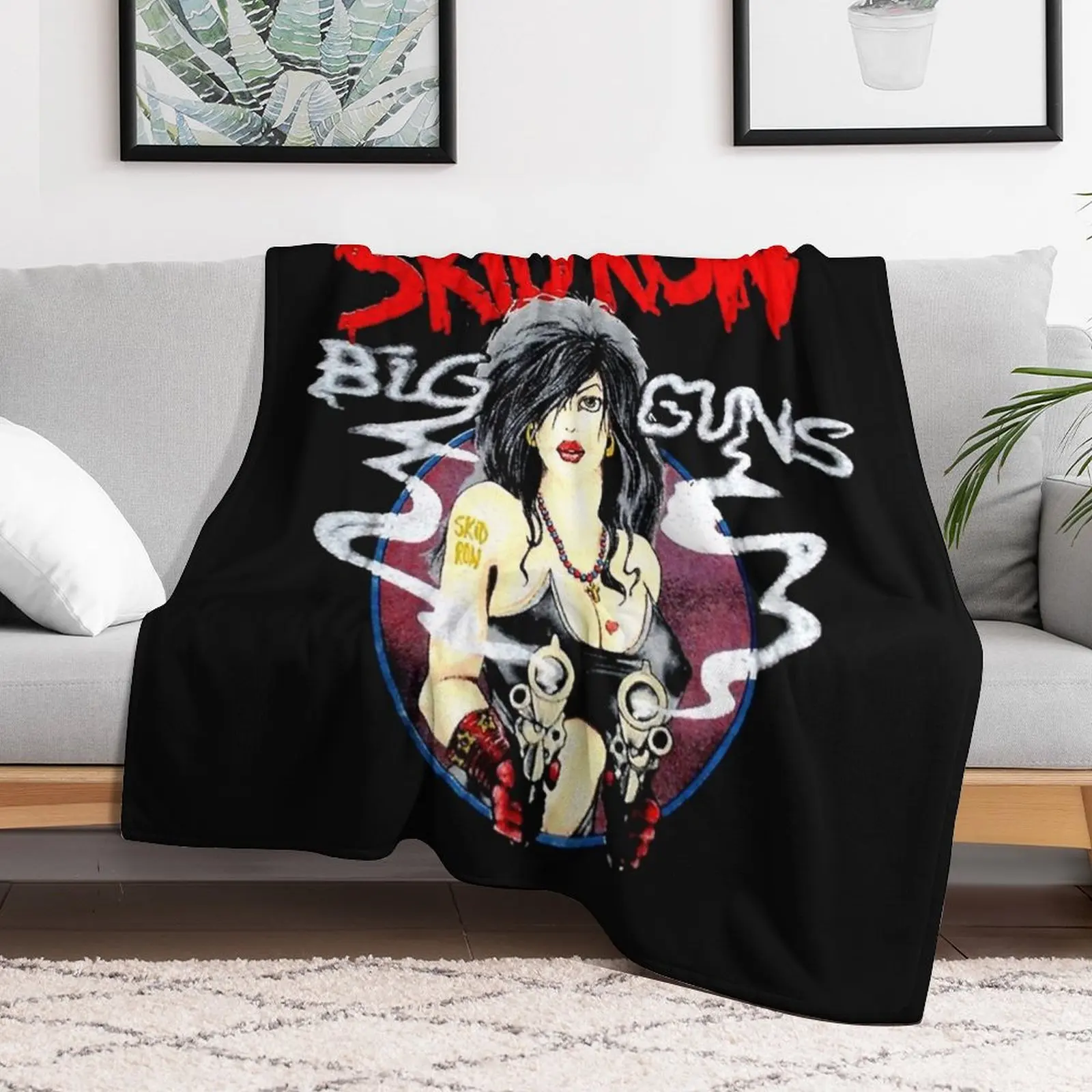 skid trending row Essential T-Shirt Throw Blanket Fluffy Cozy Throw Blanket for Home Decor