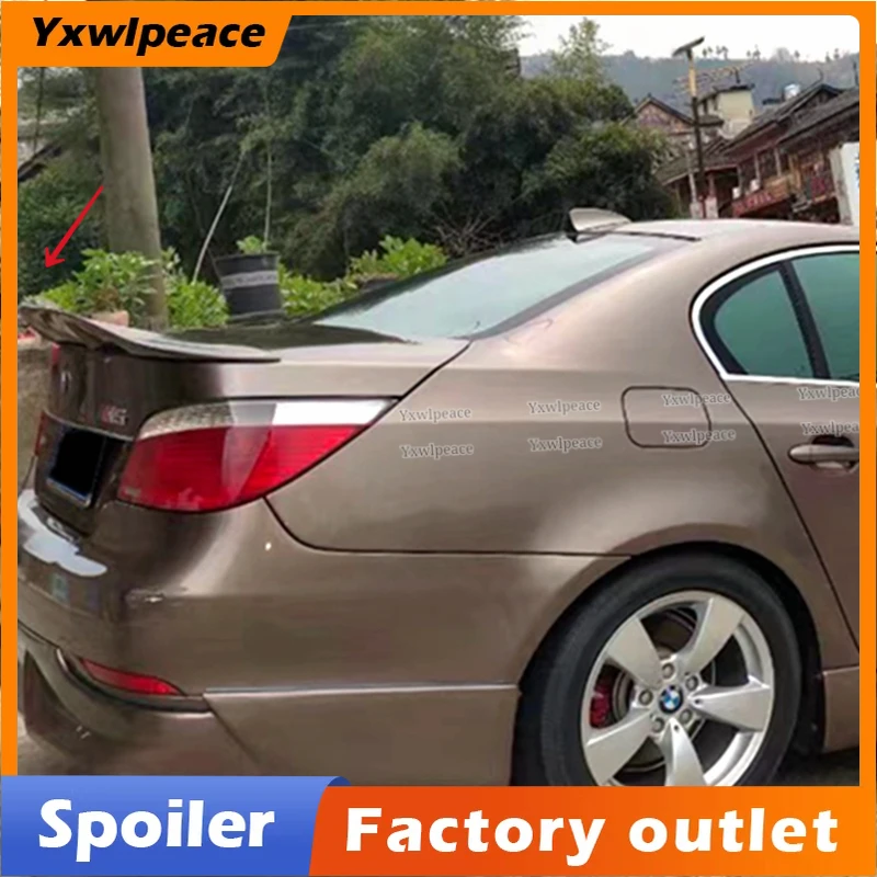 

R Style Carbon Fiber Rear Trunk Lip Spoiler Wing Car Styling For BMW 5 Series E60 M5 2005 2006 2007 2008 2009