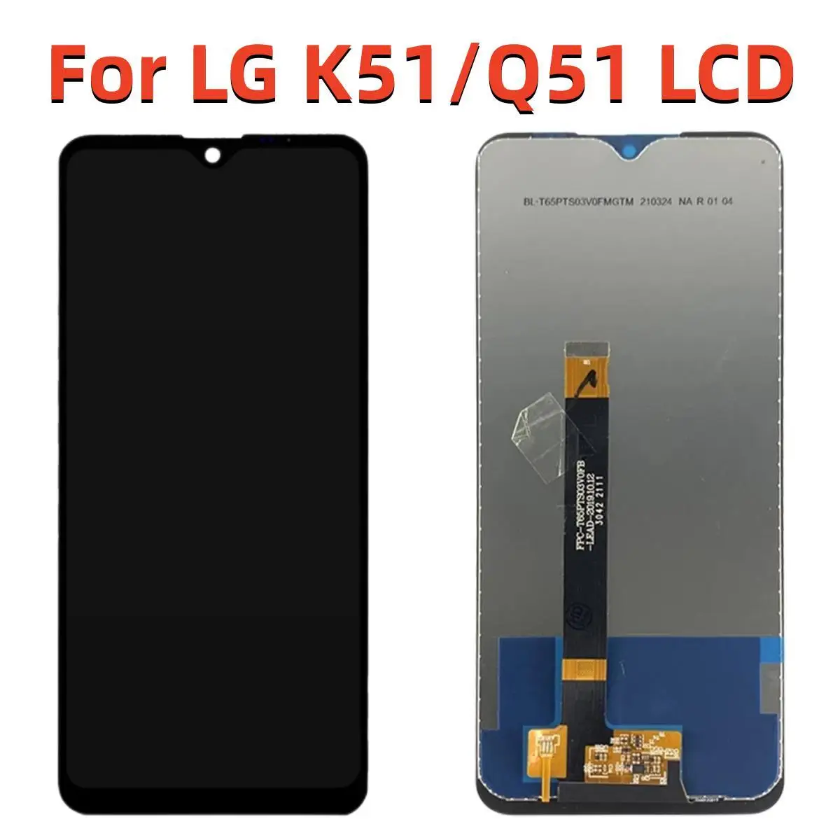 

Tested Original For LG K51 K500 LCD Display Touch Screen Digitizer Assembly With Frame For LG K51 K500 K500UM LM-K500UM LM-K5