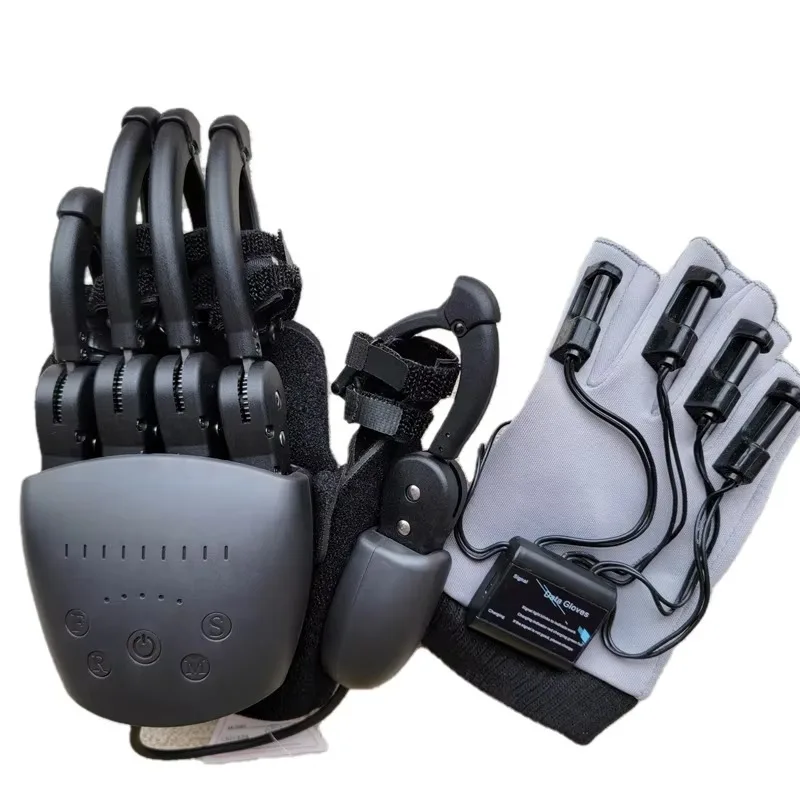 

Интеллектуальные электрические биомиметические экзоскелетонизированные механические перчатки для реабилитации мощности с зеркальной функцией