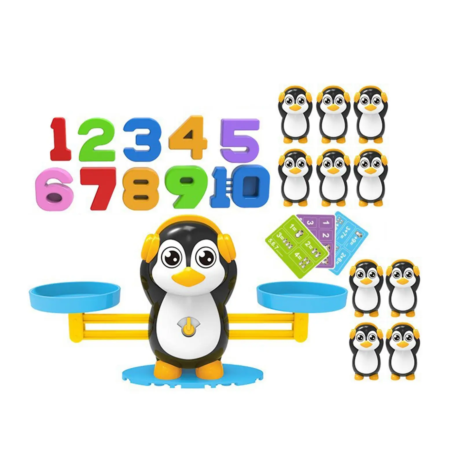 Penguin Balance Math Counting Game Arithmetic Balance Fun Balance Counting Toys for 3-5 Year Olds Kindergarten Children