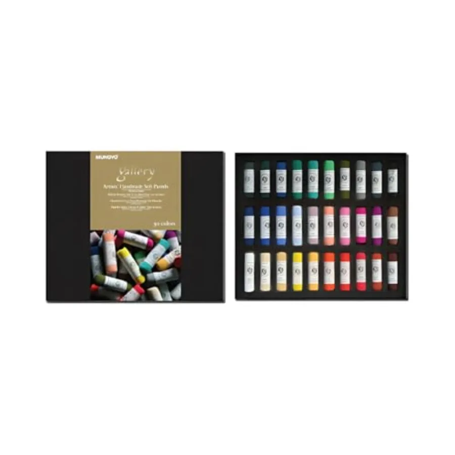 

Gallery Handmade Soft Pastels Set of 30 - Professional Quality, Rich Pigments, Smooth Texture