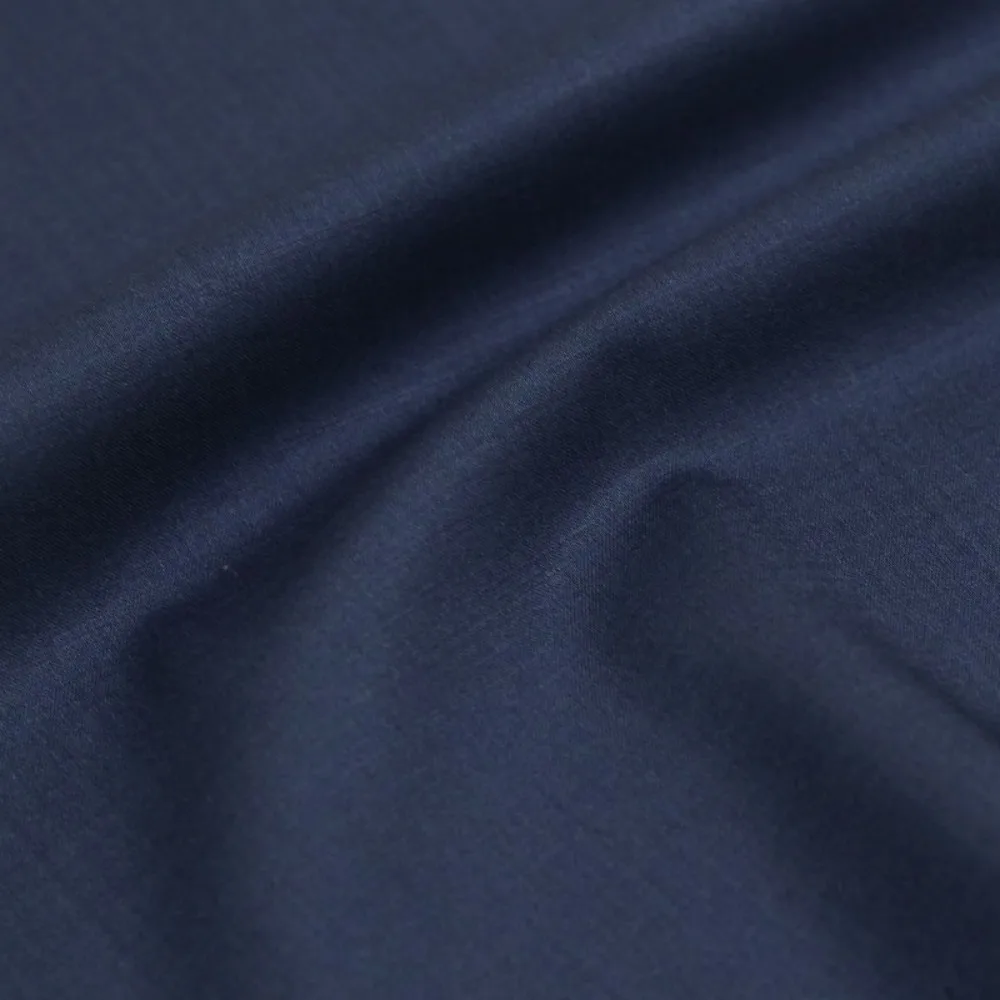 High Quality Navy Wool Tencel Serge Fabric Stretch Anti Static Wool Cloth Fabrics For Sewing Business Suits And Office Uniforms