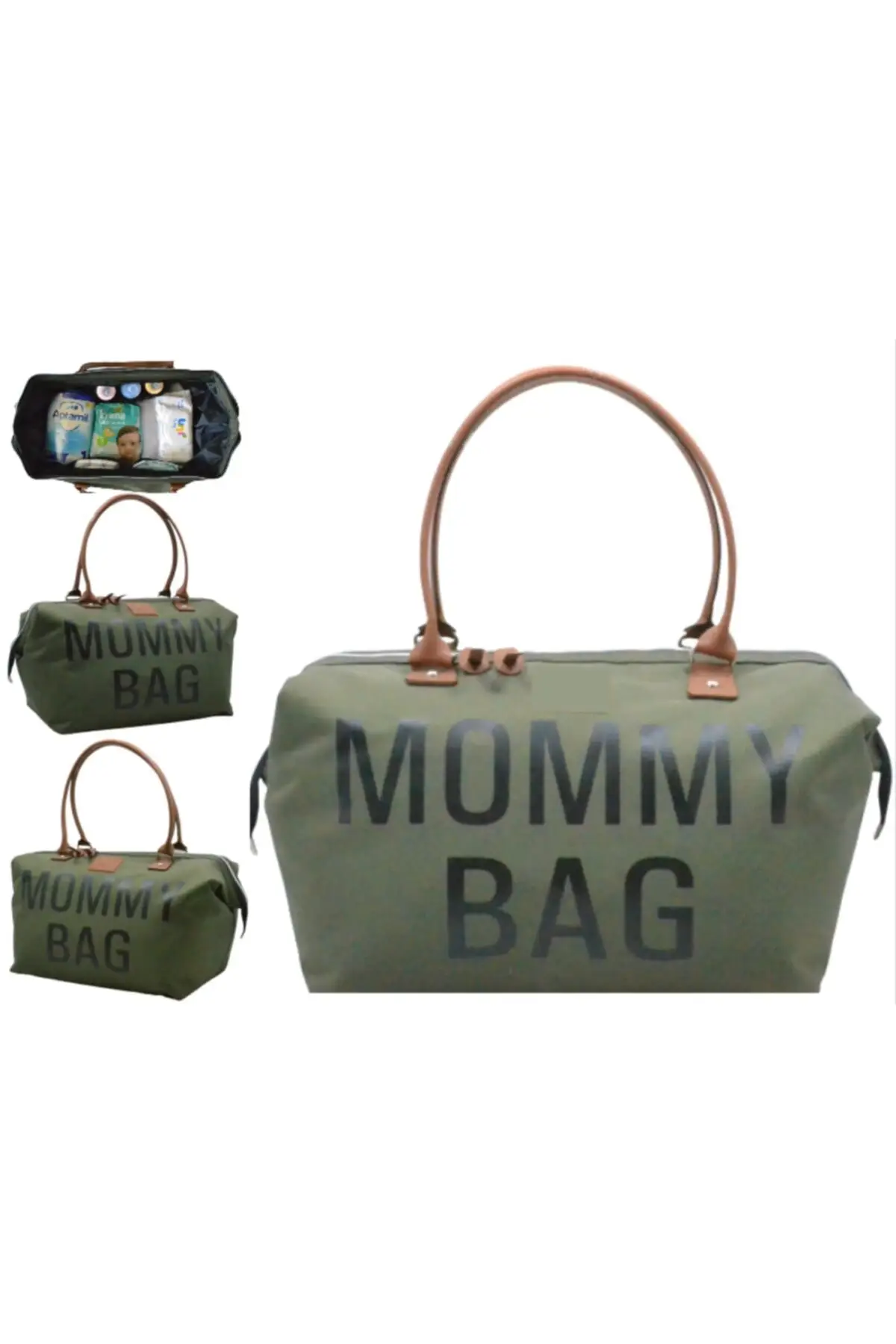 Mommy Bag Green Mommy Baby Care And Baby Toddler Bag 2022 Nappy Maternity Diaper Mommy Bag Stroller Organizer Changing Carriage