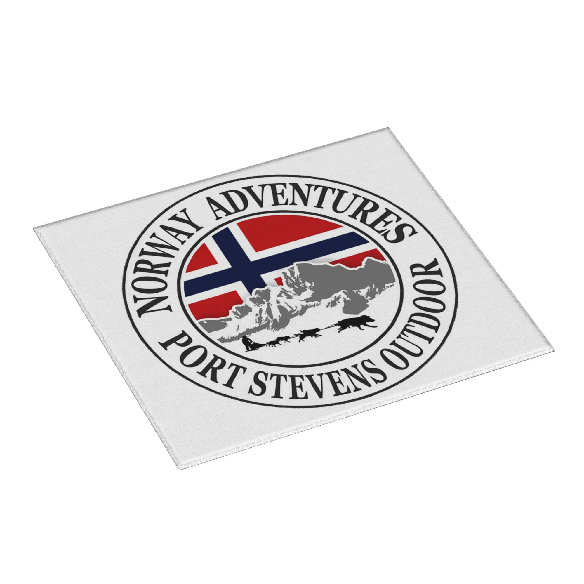 Norway Flag Non‑Slip Waterproof Absorbent Barware Tableware Oil Proof Reusable Norwegian Flag Bathroom Drying Mat For Kitchen