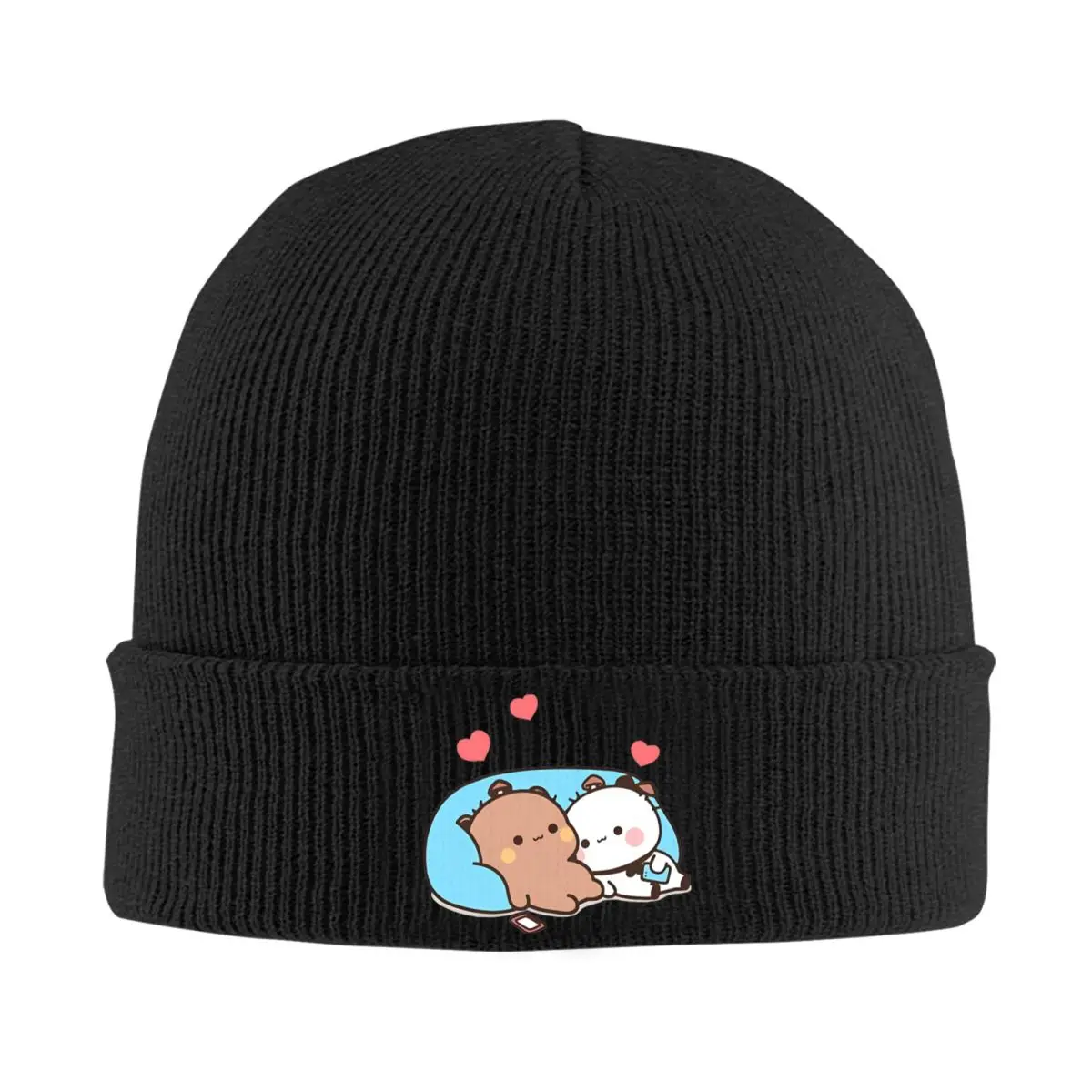 Bear And Panda Bubu Dudu Balloon Skateboard Beanie Hats Funny Caps Unisex Adult Outdoor Knitted Hat Winter Design Warm Soft Hats