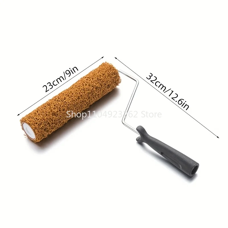 Rolo composto de drywall de escova de textura de parede de 9 polegadas para decoração uniforme de parede ferramenta manual conveniente