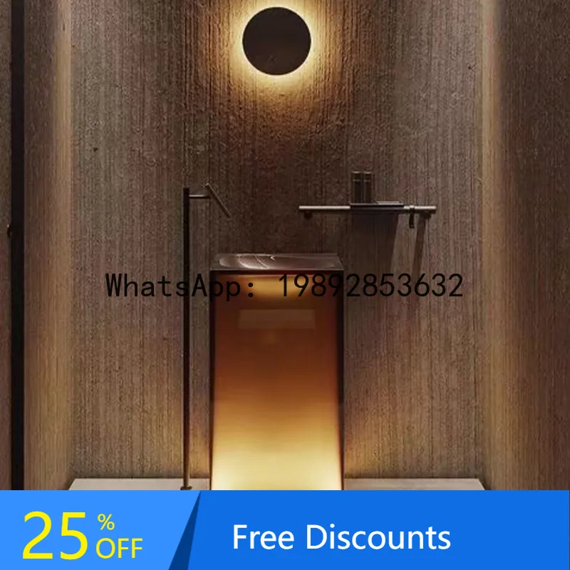 

YFY Transparent Resin Pedestal Basin Integrated Floor-standing Design Colorful Artistic Wash Basin Washstand