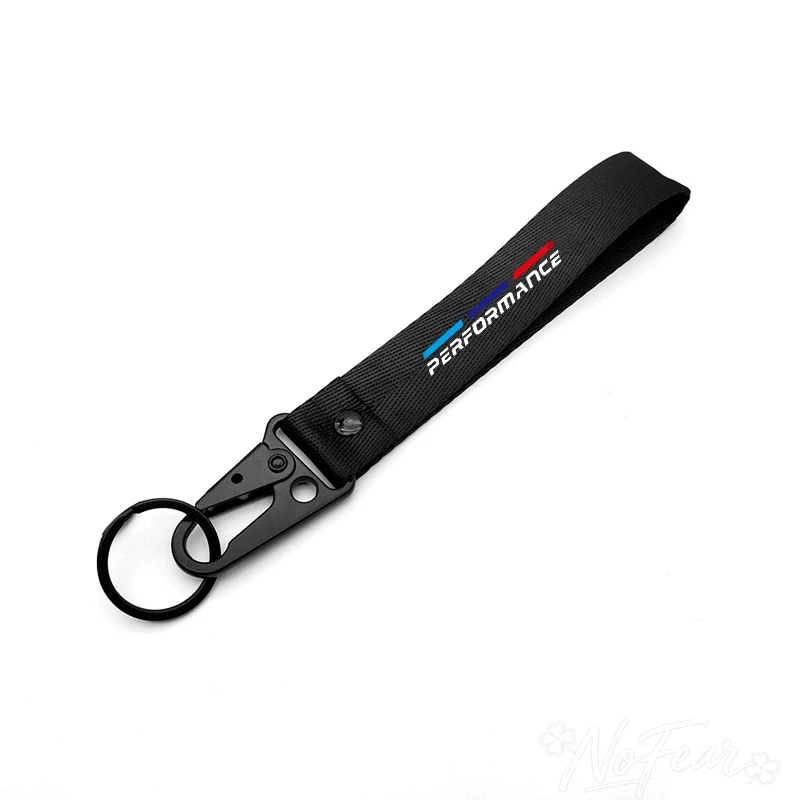 Llavero de coche con cinta, cordón, soporte para llaves, accesorio colgante para emblema BMW M E46 E36 E34 F10 E90 F30 E60 F30 E53 E30 E92 E87
