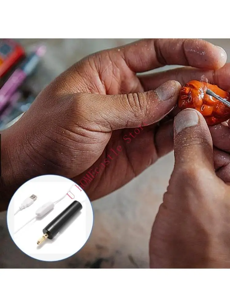 

63HF Portable Handheld Small Electric Drill Engraving Pen for Epoxy Resin Jewelry