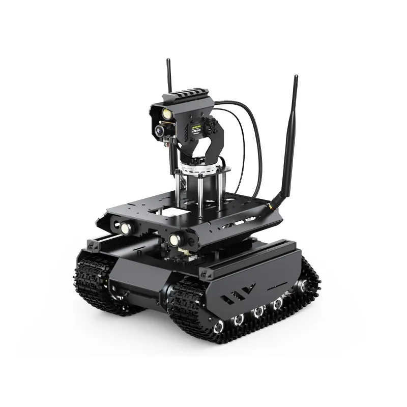 

UGV Beast Робот с открытым исходным кодом и искусственным интеллектом для Jetson Orin — внедорожные контроллеры с двумя пользователями