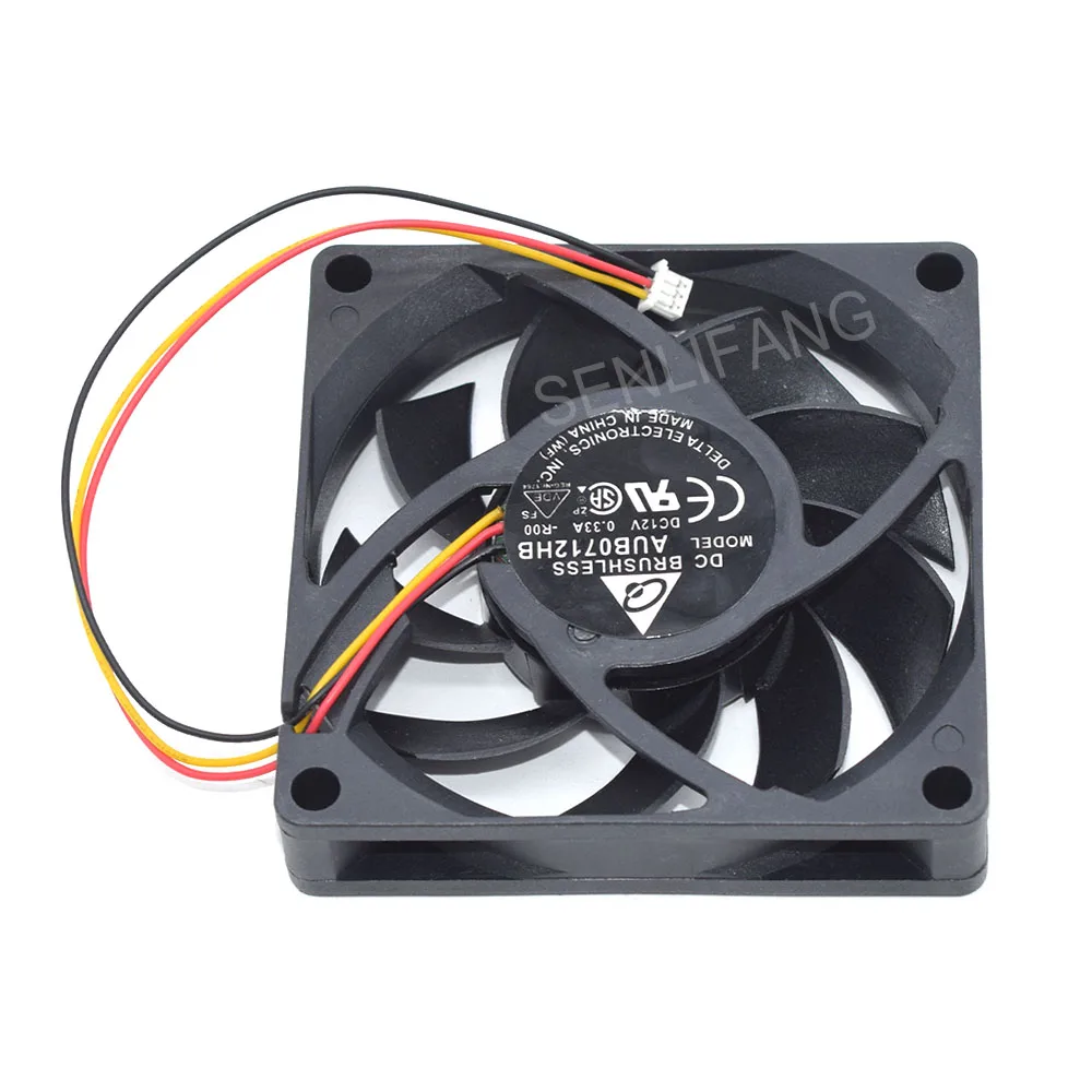 AUB0712HB DC12V 0.33A 7015 For Delta 70*70*15MM Projector Chassis Cooling Fan