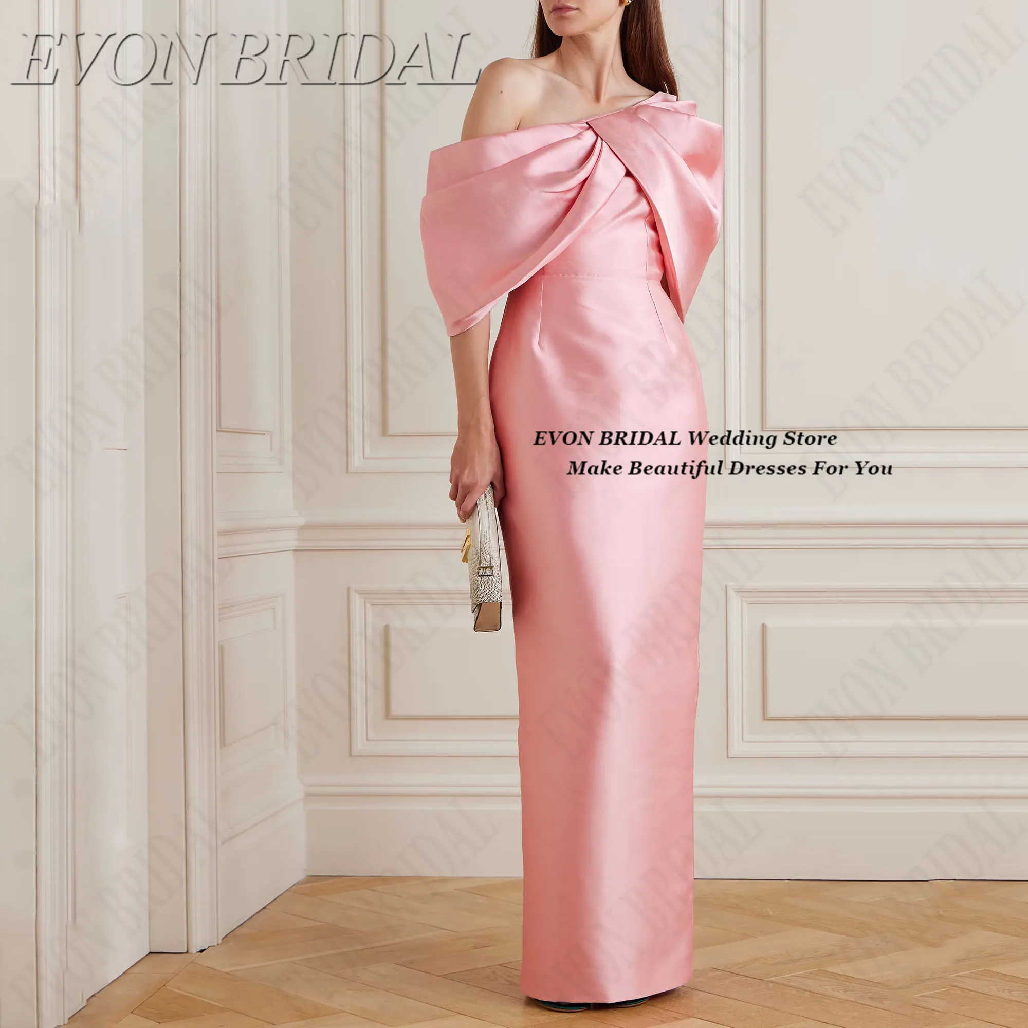 

Cute Bow فساتين سهرات Fashion Fishtail Woman Ceremony Dress Slim Fit Elegant Party Dresses 2025 EVON BRIDAL Customize