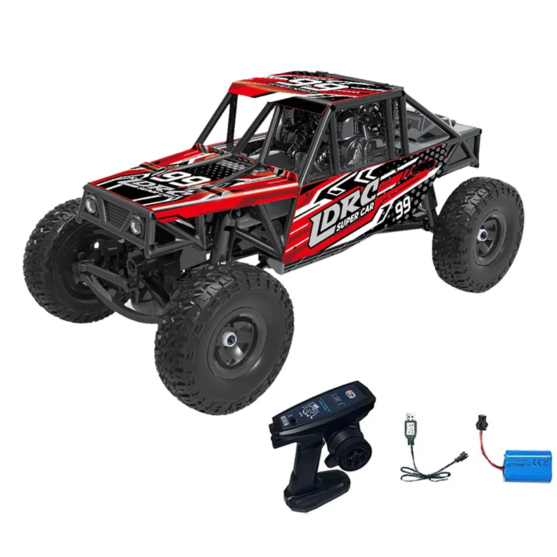

YSUN-For LDRC Rc Car 18499 1/18 Remote Control Climbing Car 4Wd Professional Car Model Pipe Rack Vehicle