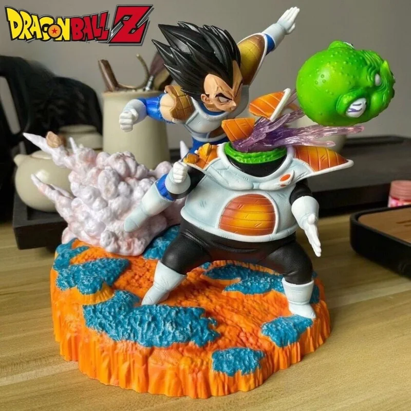 

21cm Dragon Ball Z Vegeta Vs Guldo Anime Battle Action Figure Gk Statue Model Collectible Ornament Ginyu Force Figurine Gift Toy