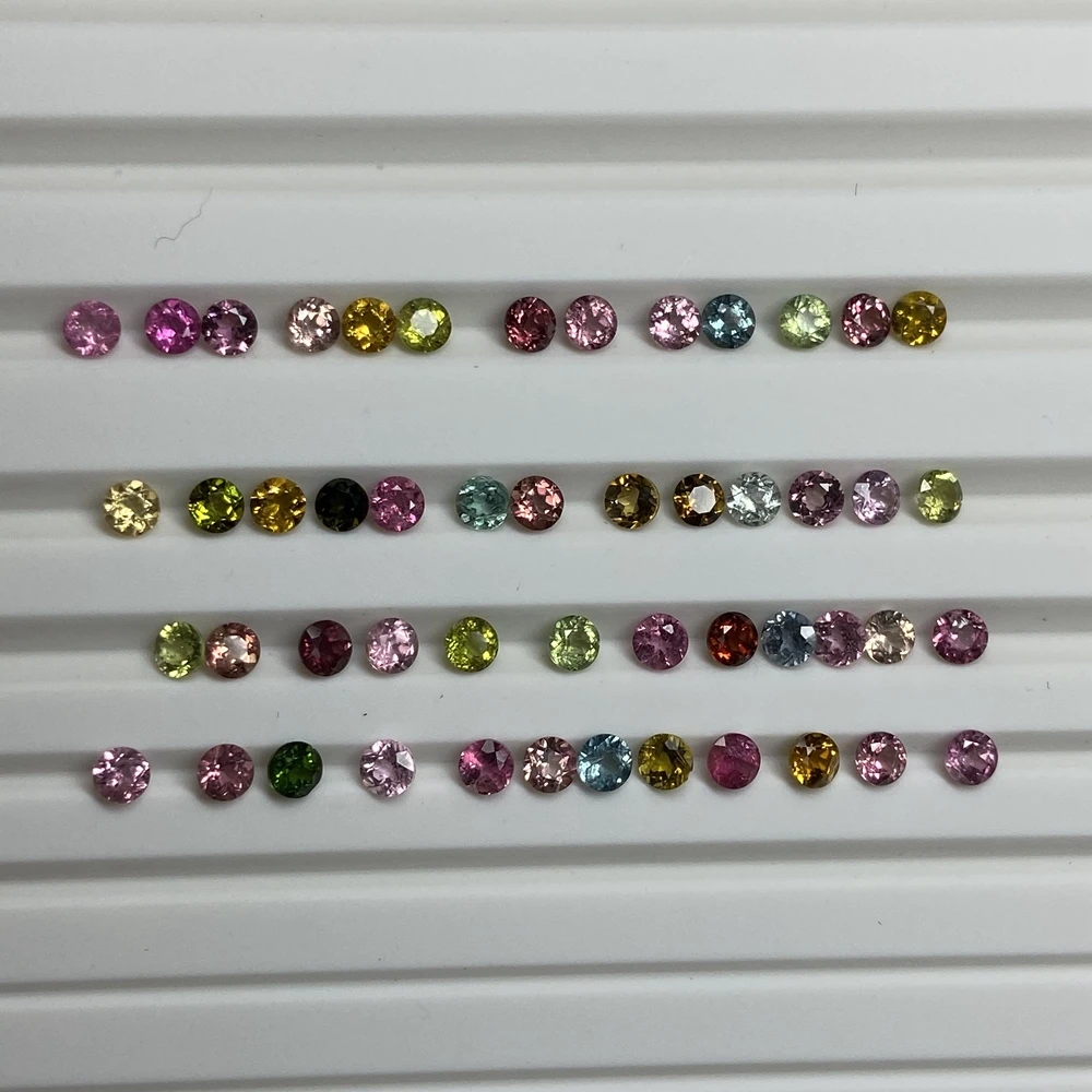 

150 Pieces 1 Bag A Quality 0.8-3mm Original Stone 100% Natural Tourmaline Loose Gemstone
