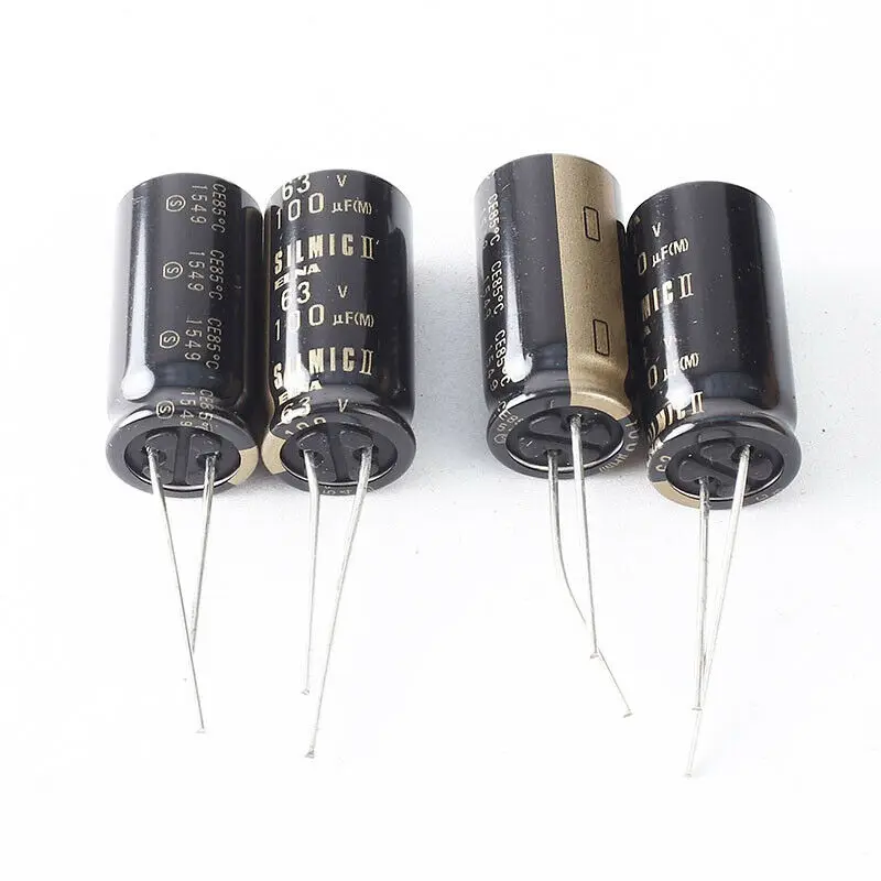 

JAPAN 2PCS Elna Rfs silmic II 100uf 63V highest audio Capacitor New diy HiFi