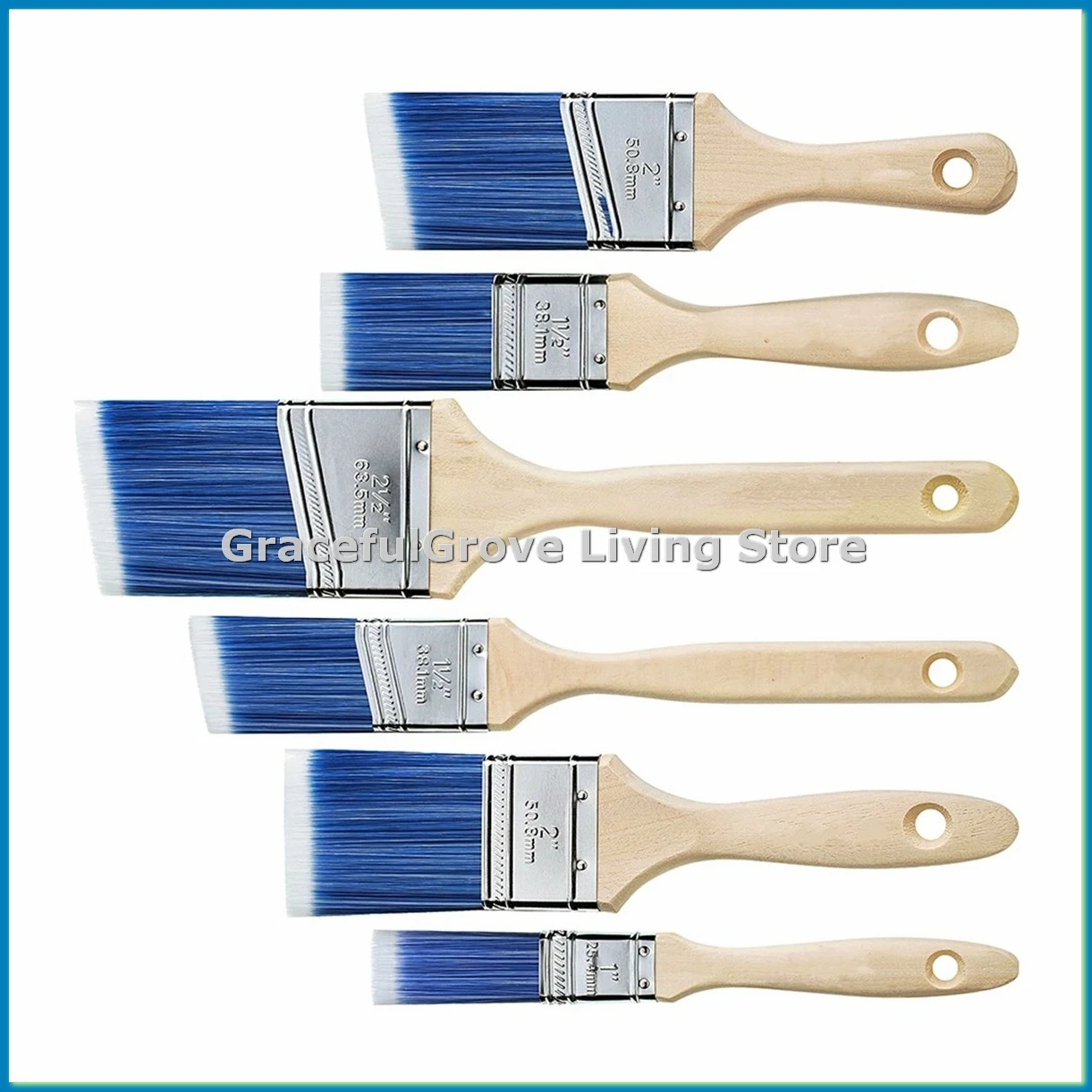 

Набор из 6 кистей для покраски стен, кисть для нанесения краски, кисть для мебели, кисти для покраски стен - A56M