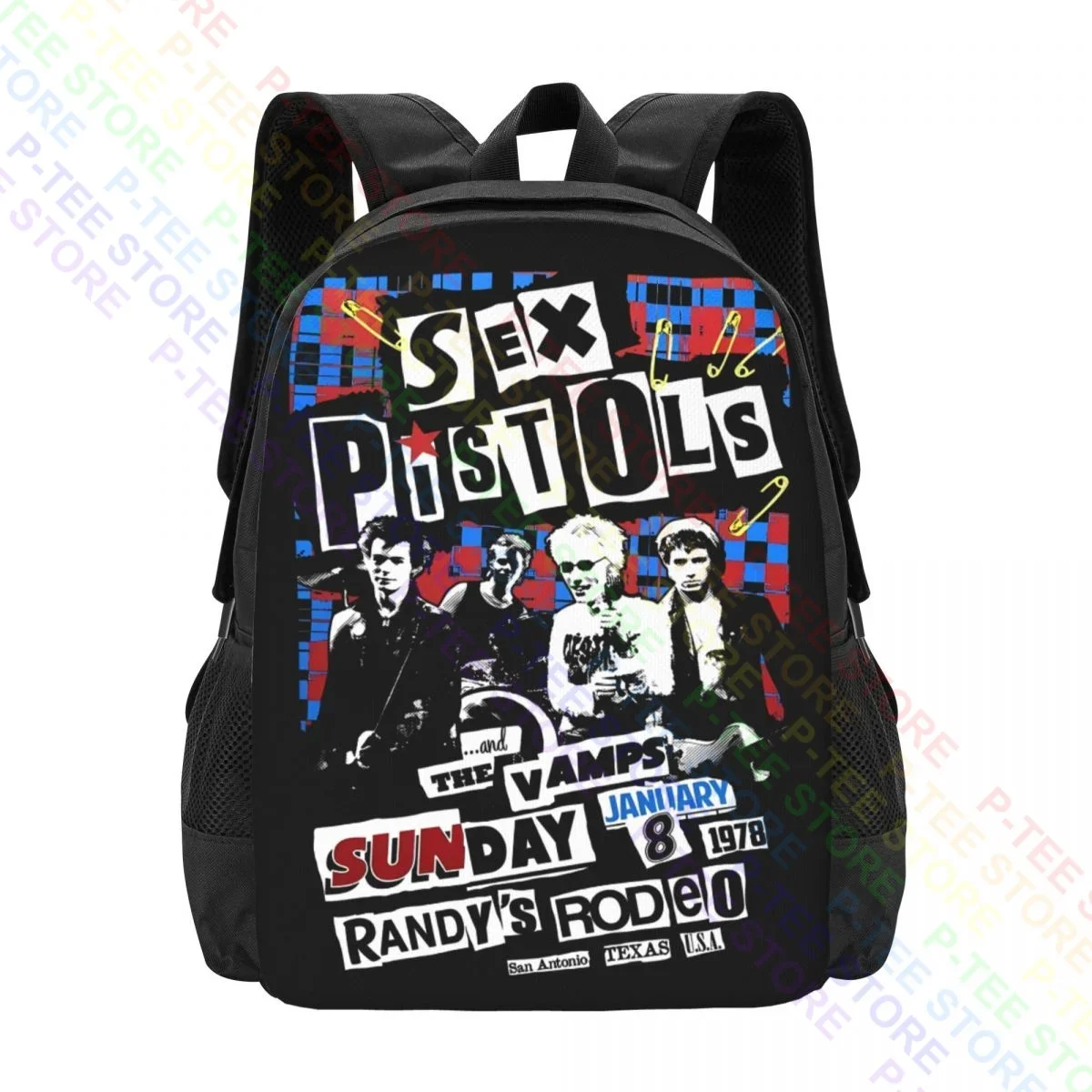 Sex_Pistols Punk Rock BandBackpack Large Capacity Fashion Gymnast Bag