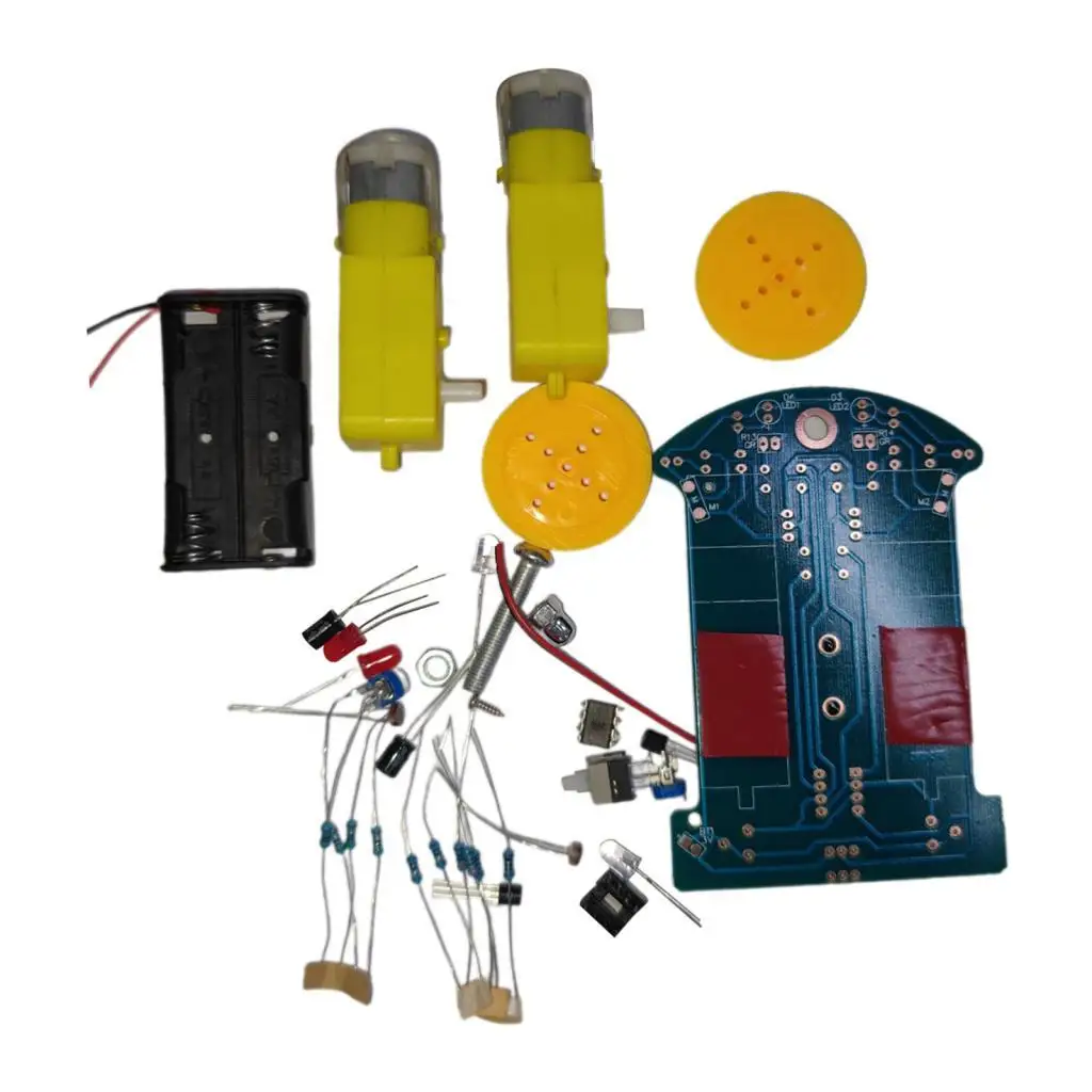 Smart Robot Car Reductiemotor Elektronische doe-het-zelf-chassiskit voor codeer- en robotietraining