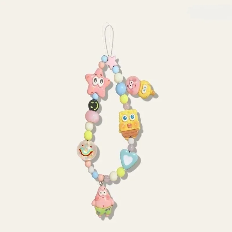 Cute SpongeBob SquarePants Hand Drawn Phone Lanyard Anti-lost Camera Strap Decorative Hanging Chain Portable Phone Ornament - view 4