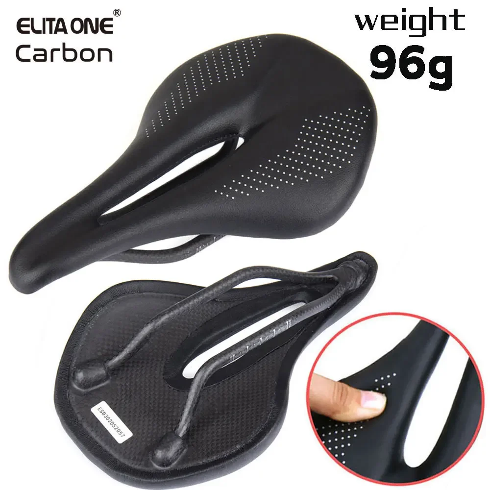 ELITA ONE MTB/Road Bike Saddle 240*143mm Carbon Fiber Bicycle Seat  96g