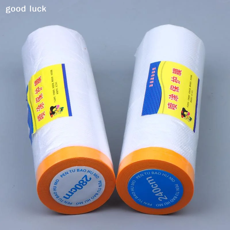 12M Furniture Dustproof Protection Film Self-Adhesive Plastic Masking Film Car Beauty Repair Masking Film Decor Wall Paint Cover