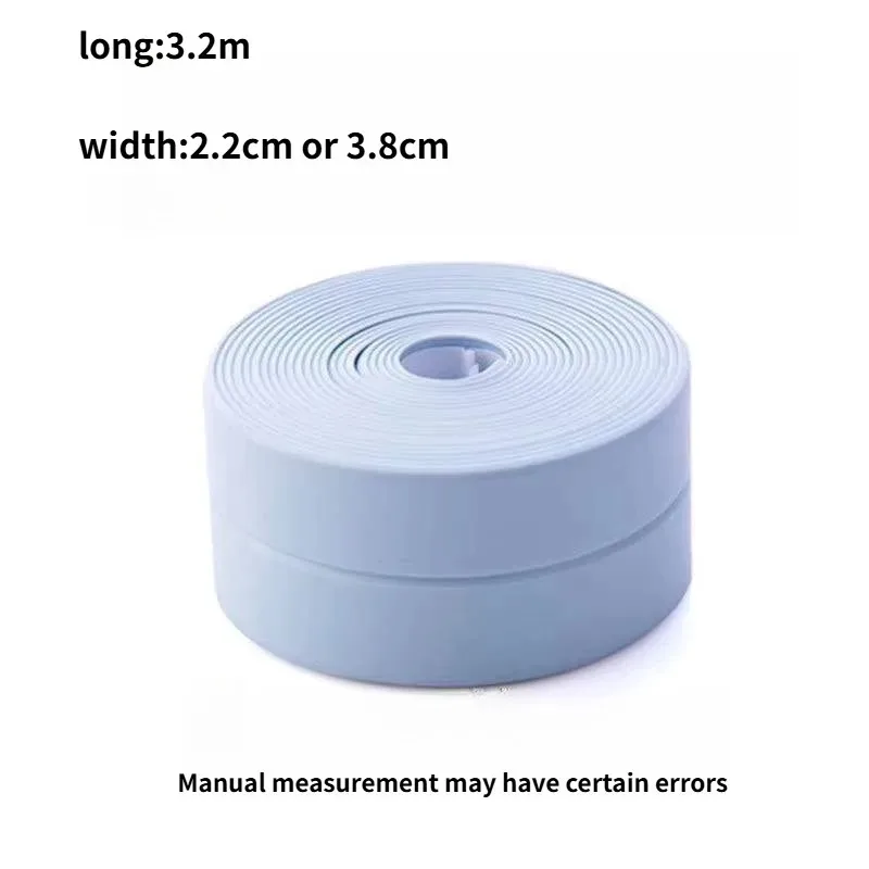 For Bathroom Kitchen Sealant Tape Bathroom Shower Sink Bath Sealing Tapes PVC Adhesive Sealing Strips Waterproof Wall Stickers