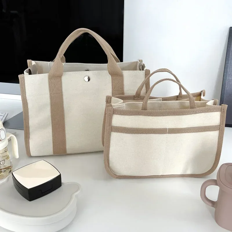 Korean Changing Bag 2024 New Canvas Women bag Crossbody Outing Multifunctional Mom Mother and Baby Bag Simple hand bag