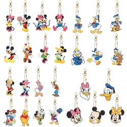 Nowy Disney DIY diamentowy obraz brelok kreskówka kaczor Donald Mickey Minnie brelok diamentowa mozaika numer haft diamentowy