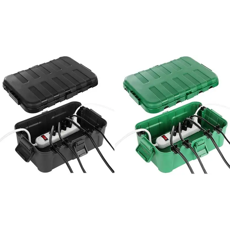 Extension Cord Safety Cover Extension Lead Cover Box Waterproof Extension Cord Box Junction Box For Garden Tools Fountains Patio