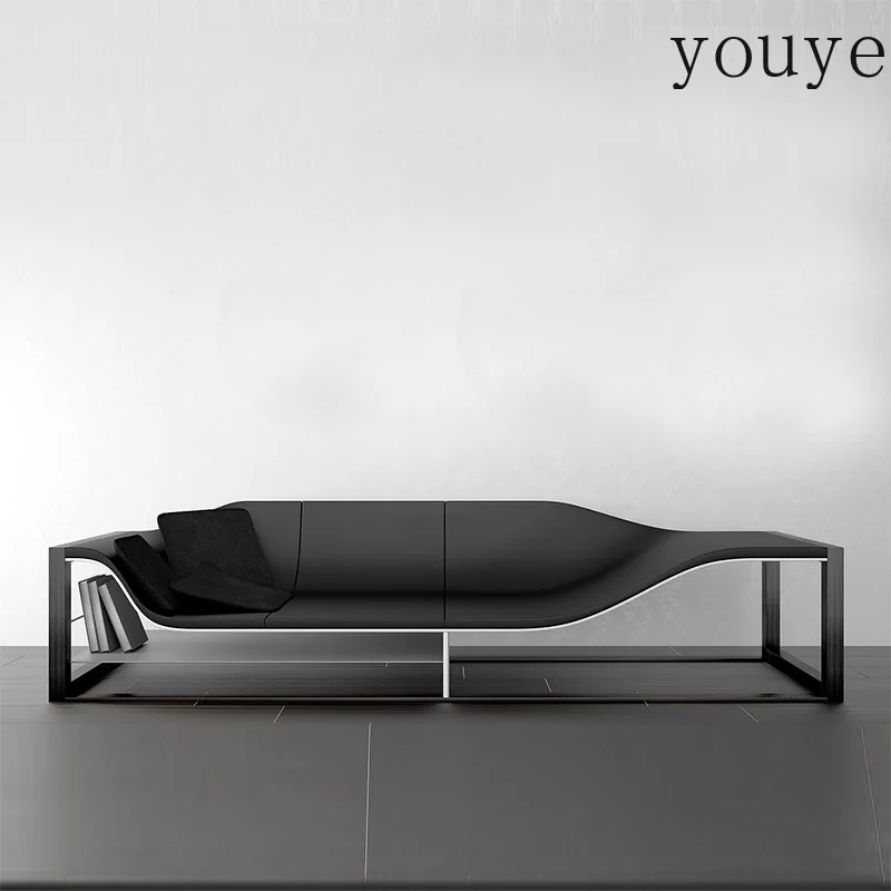 Nordic Creative Leisure Simple Sofa Model Room Hotel Lobby Reception Bookshelf Sofa