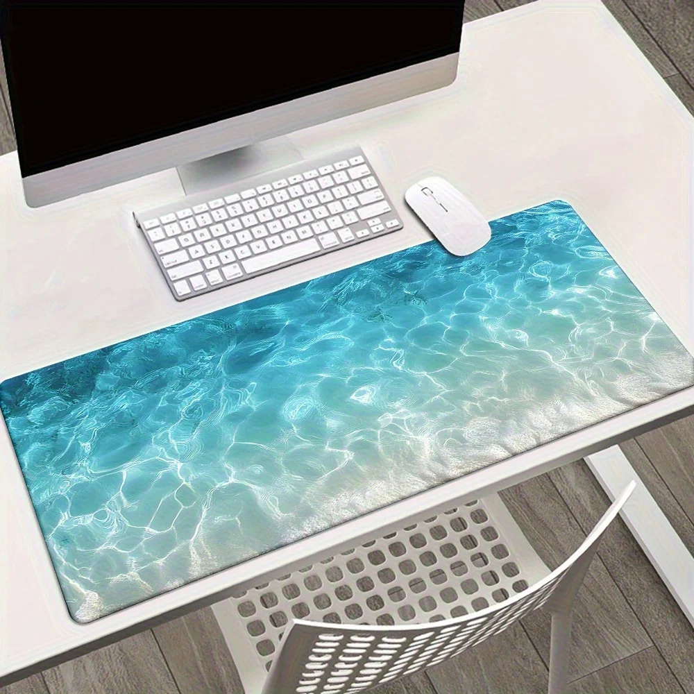 Ocean Wave Desk Mat Extra Large Non-Slip Rubber Base Gaming Mouse Pad for PC Office