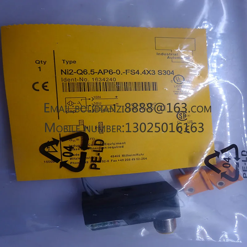 

NI2-Q6.5-AP6-0.1-FS4.4X3/S304 Оригинальный бесконтактный переключатель, отличное качество
