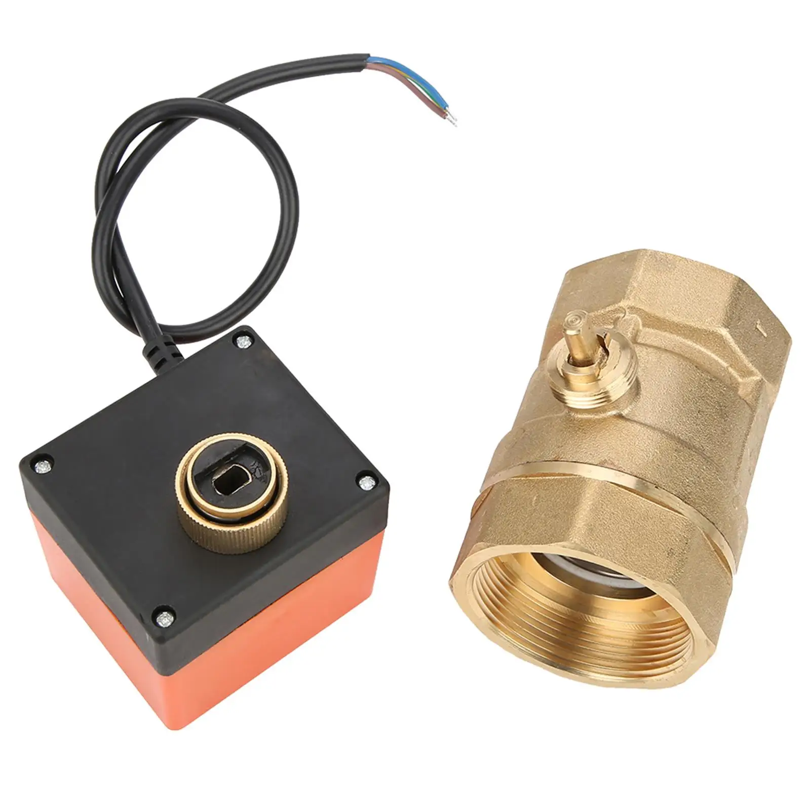 

220V DN50 Brass Motorized Ball – 2-Way, 3-Wire Electrical Control for Home Automation