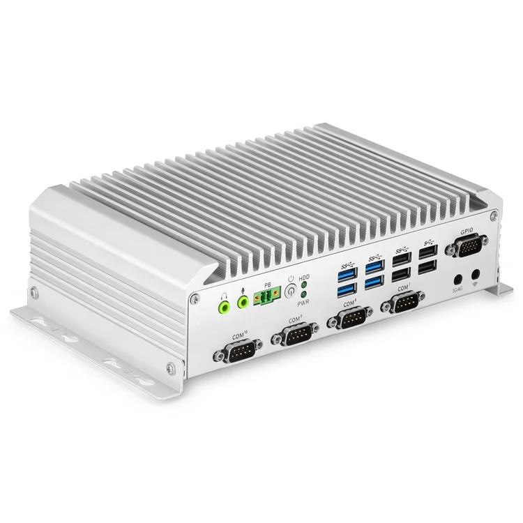 Intel 6th/7th/8th Core CPU Industrial Computers with 10*COM+3*LAN Fanless Embedded PC IPC Mini Box PC All-in-one PC NIS-S993HV