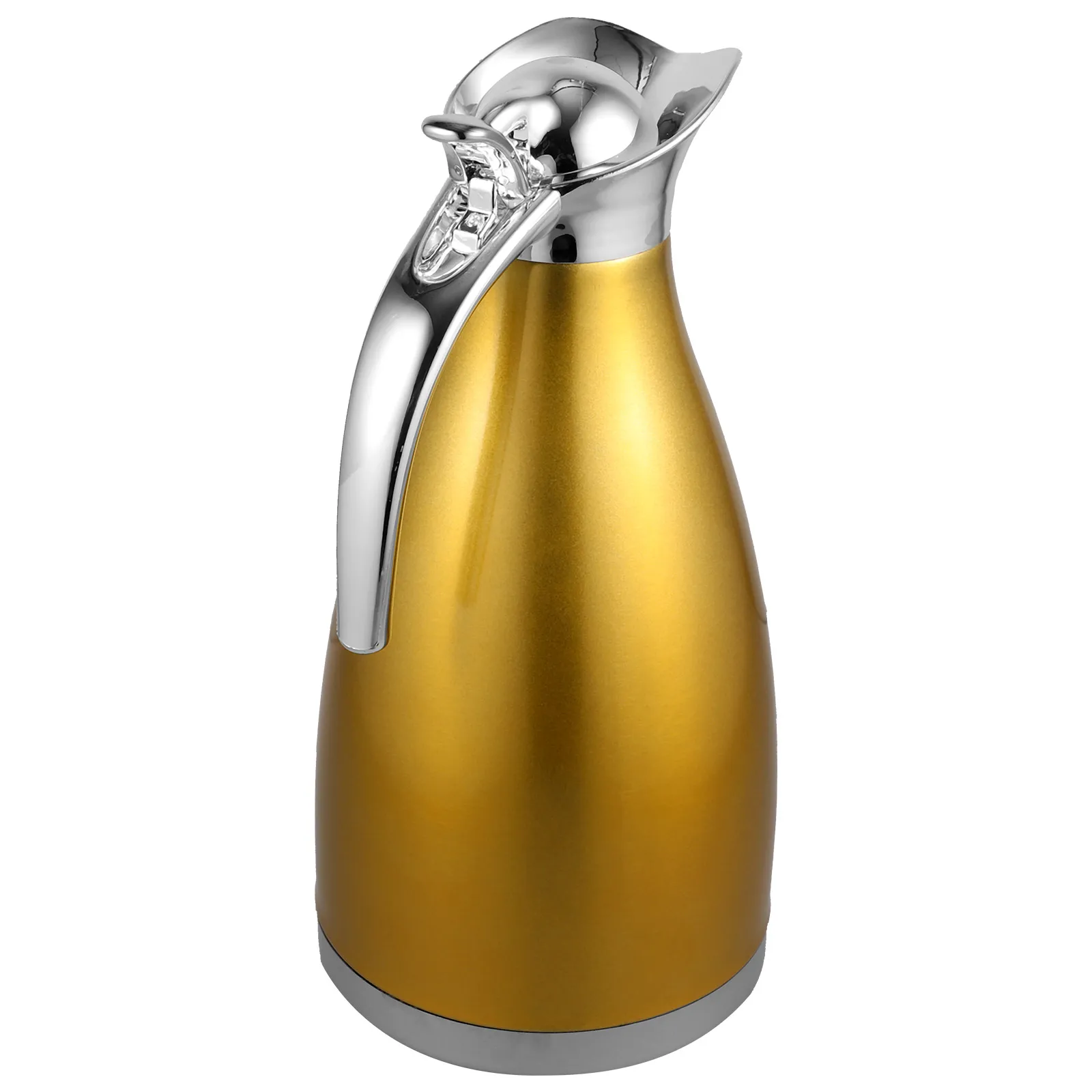 

2L Yellow Stainless Steel Vacuum Jug Insulated Coffee Pot Thermal Bottle For Tea Milk Beverage Keep Warm Household Use Portable