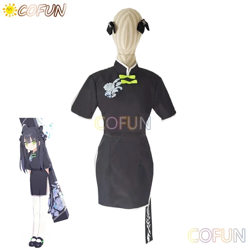 

COFUN [Customized] Game Blue Archive Shun Cosplay Costume Women Cheongsam Dress Suit Halloween Uniforms Anime Clothing