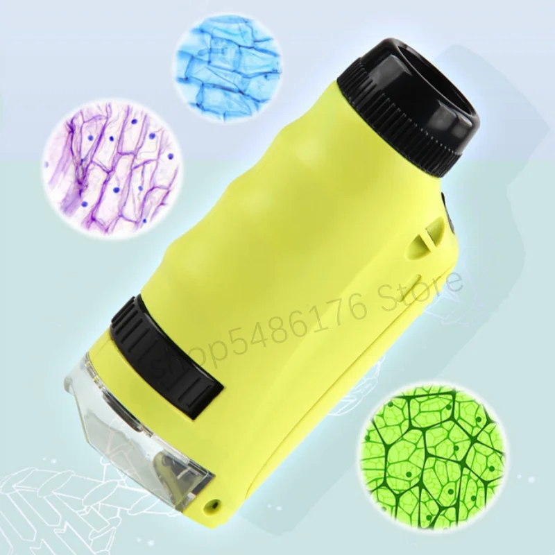 Children's Intellectual Development Microscope Handheld Children's Plant Exploration Electric Illumination Micro Microscope