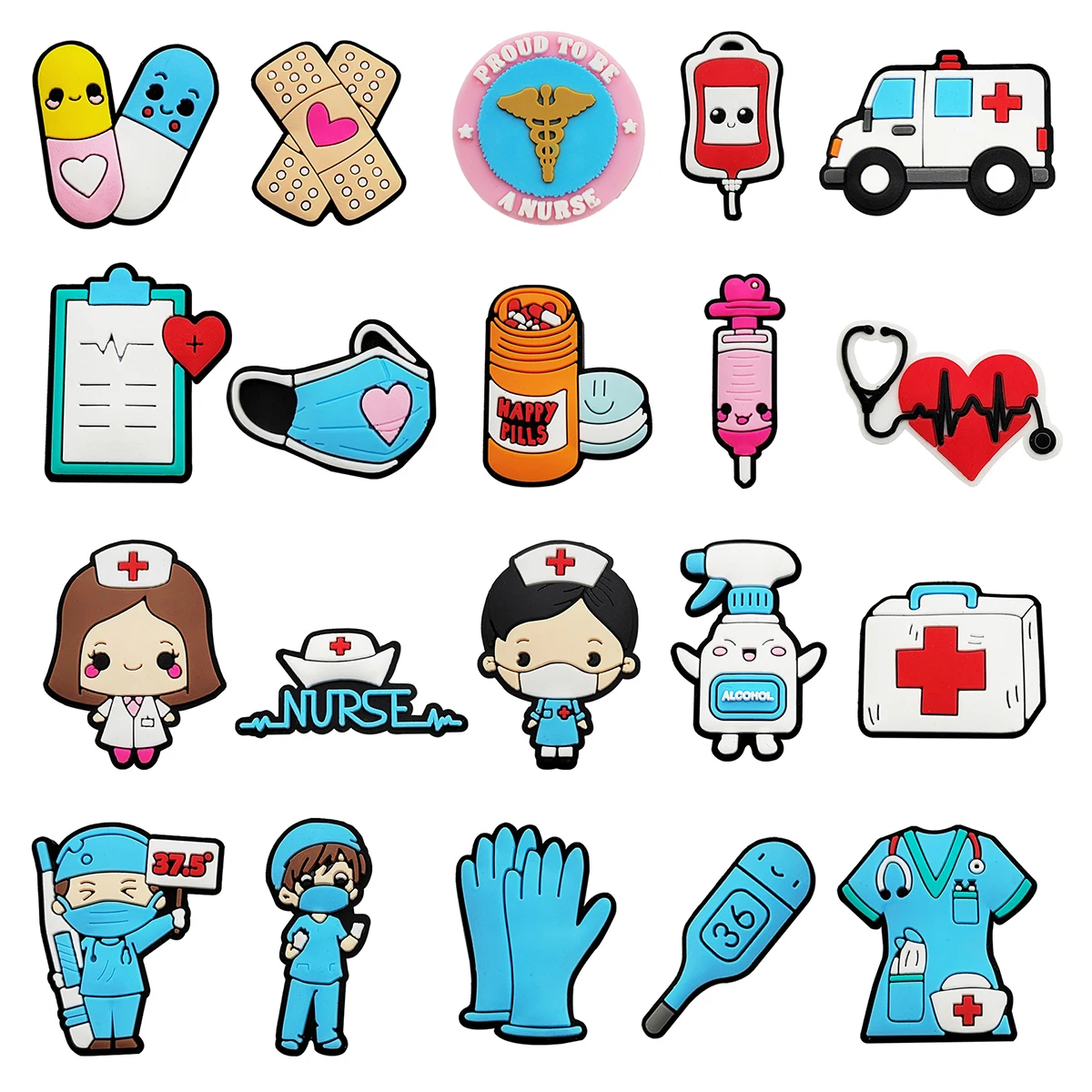 

Doctor Shoe Charms for Crocs Accessories PVC Shoe Accessories Aircraft Badge Women Sandals Buckle Kids Pins Men Decoration Jeans