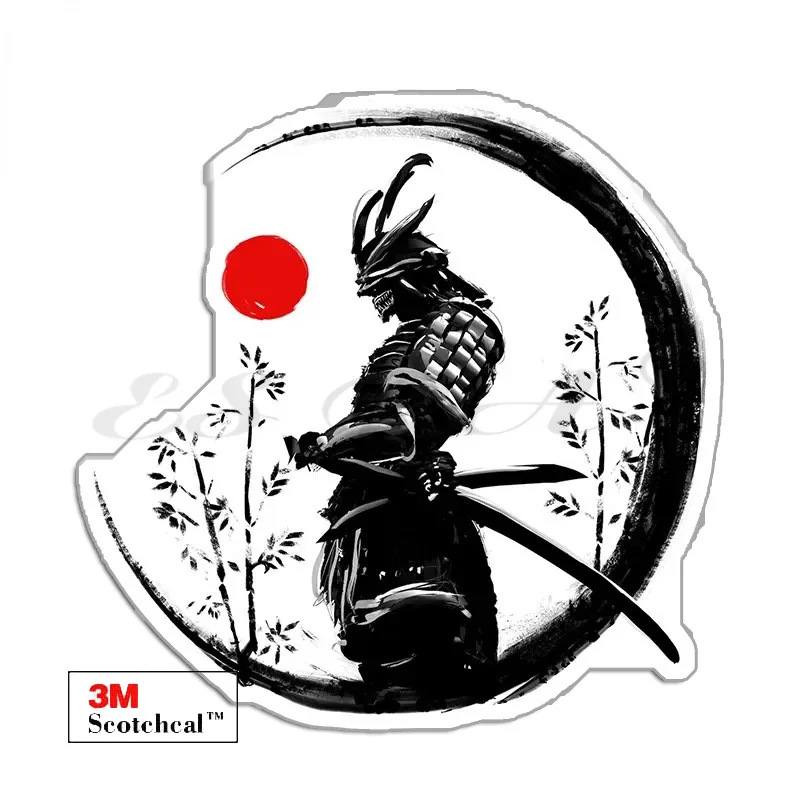 Laptop Sticker  Japanese Style Armor Samurai Decals for Car Waterproof PVC Pegatinas for Luggage Motor Notebook Decorate