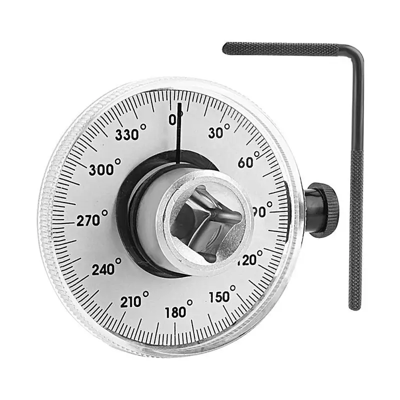 Torque Angle Gauge 1/2 360 Degree Adjustable 1/2 Inch Drive Angle Gauge Angle Meter For Drive Measurer Car Garage