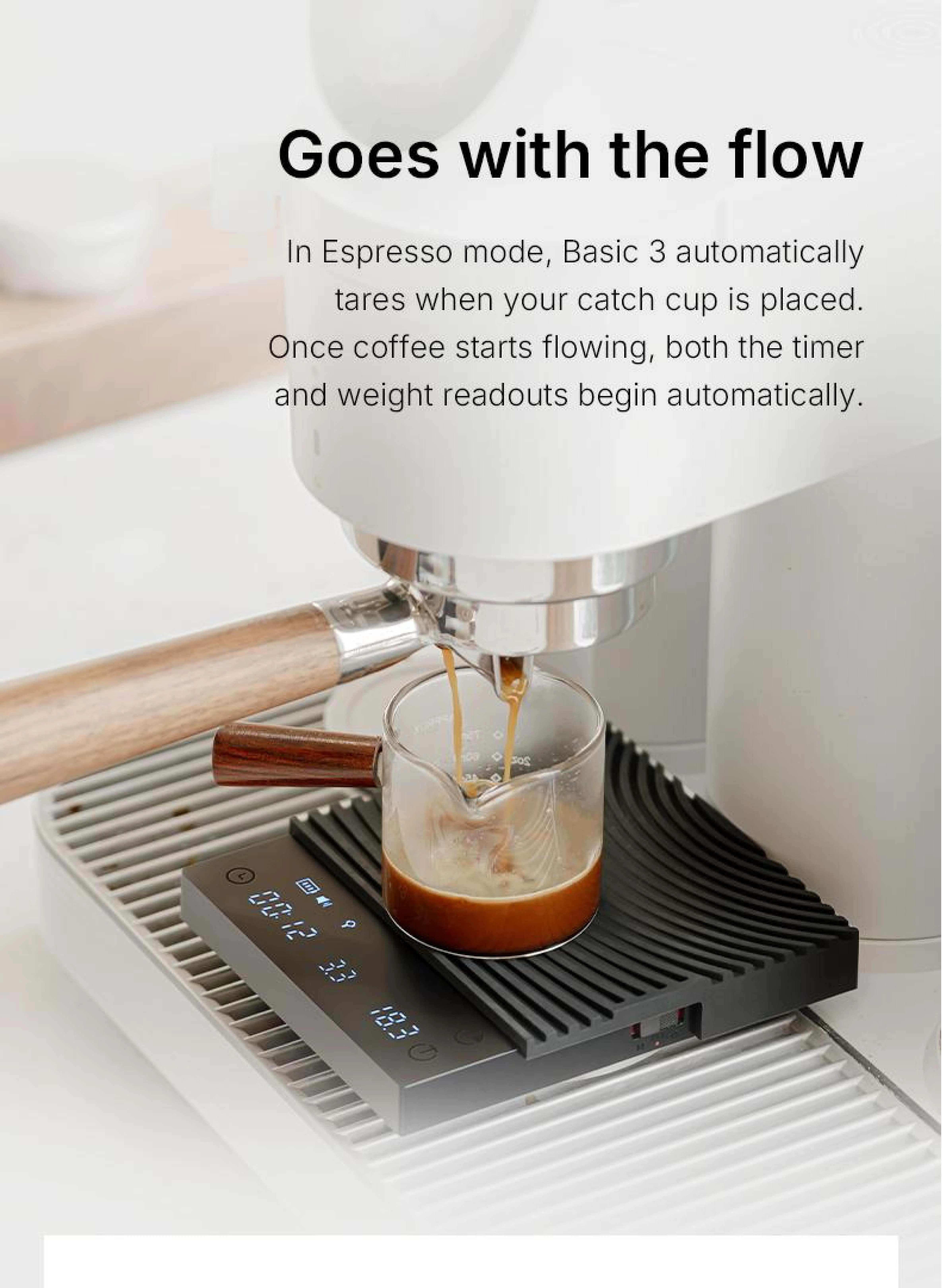TIMEMORE Black Mirror Basic 3 Kaffeewaage Küchenwaage Digitale Waage Mini-Wiegeplattform Schlanker Intelligenter Leichtgewicht – Detail 8