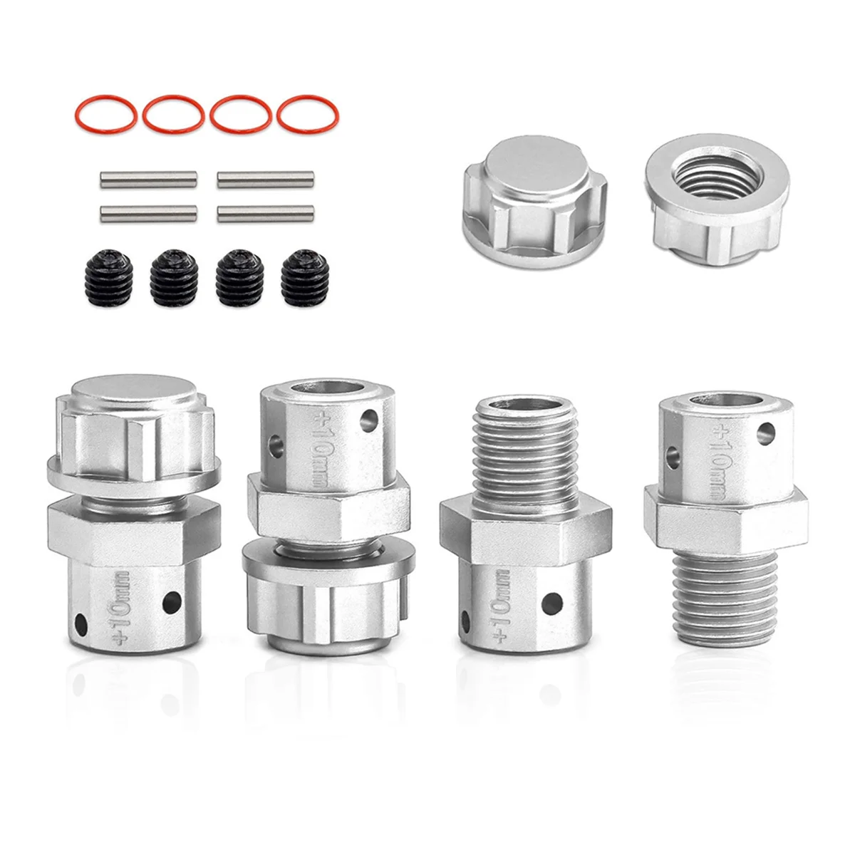

Hot sale RC Car Upgrade 10mm Connector Kit for Arrma1/8Kraton for 1/7 RC Car Upgrade Accessories Silver